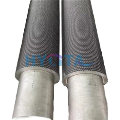 Serrated fin heat exchanger .