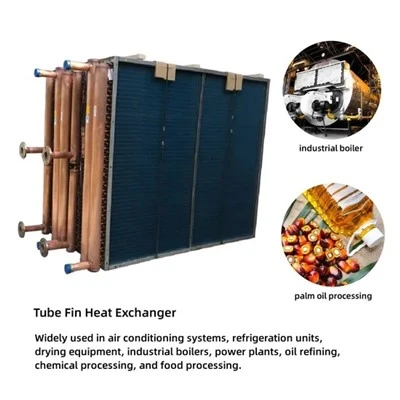 Gambang Tubo Aluminium Fin Air Cooled Chiller Pudot Exchanger Evaporator Condenser Coil Para iti Panagsukat