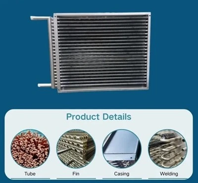 Nangato a Kalidad nga Air Dryer Asero nga Di-magbaliw a Tubo Aluminium Fin Steam Coil